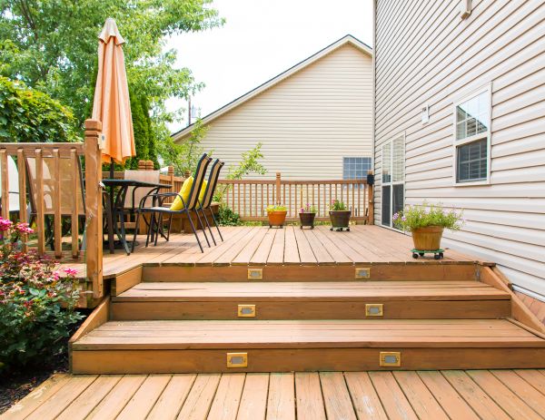 Wooden Patio Installation in Grosse Pointe