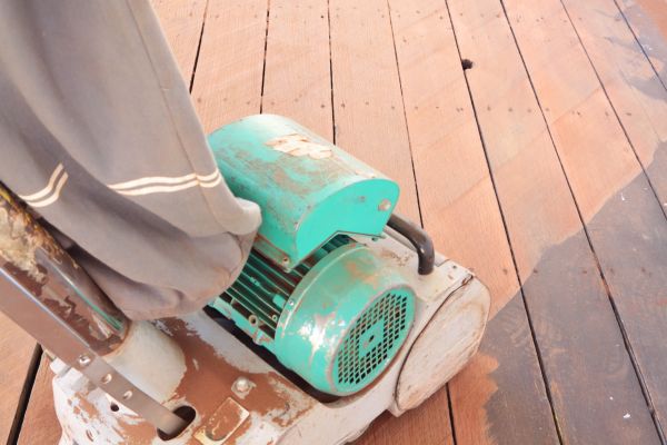 Cedar Deck Sanding in Grosse Pointe